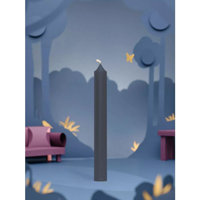 Bougies La Francaise - Dinner Candle - Blue Grey